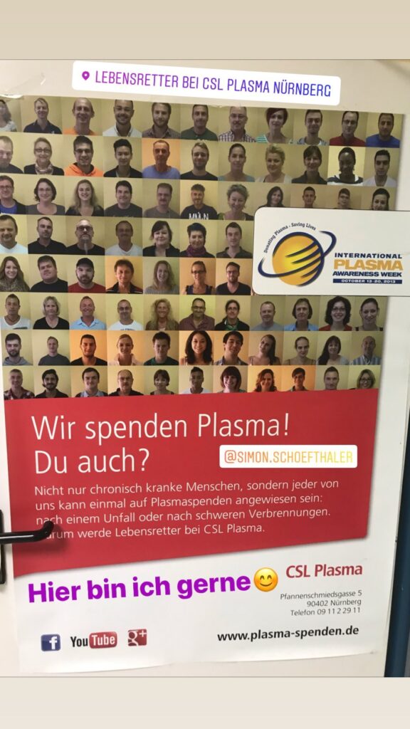 Dr. Norbert Dennerlein: Wir spenden Plasma