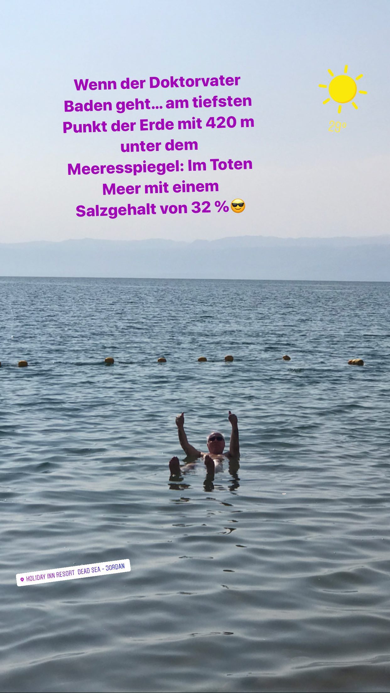 Wenn der Doktorvater Baden geht