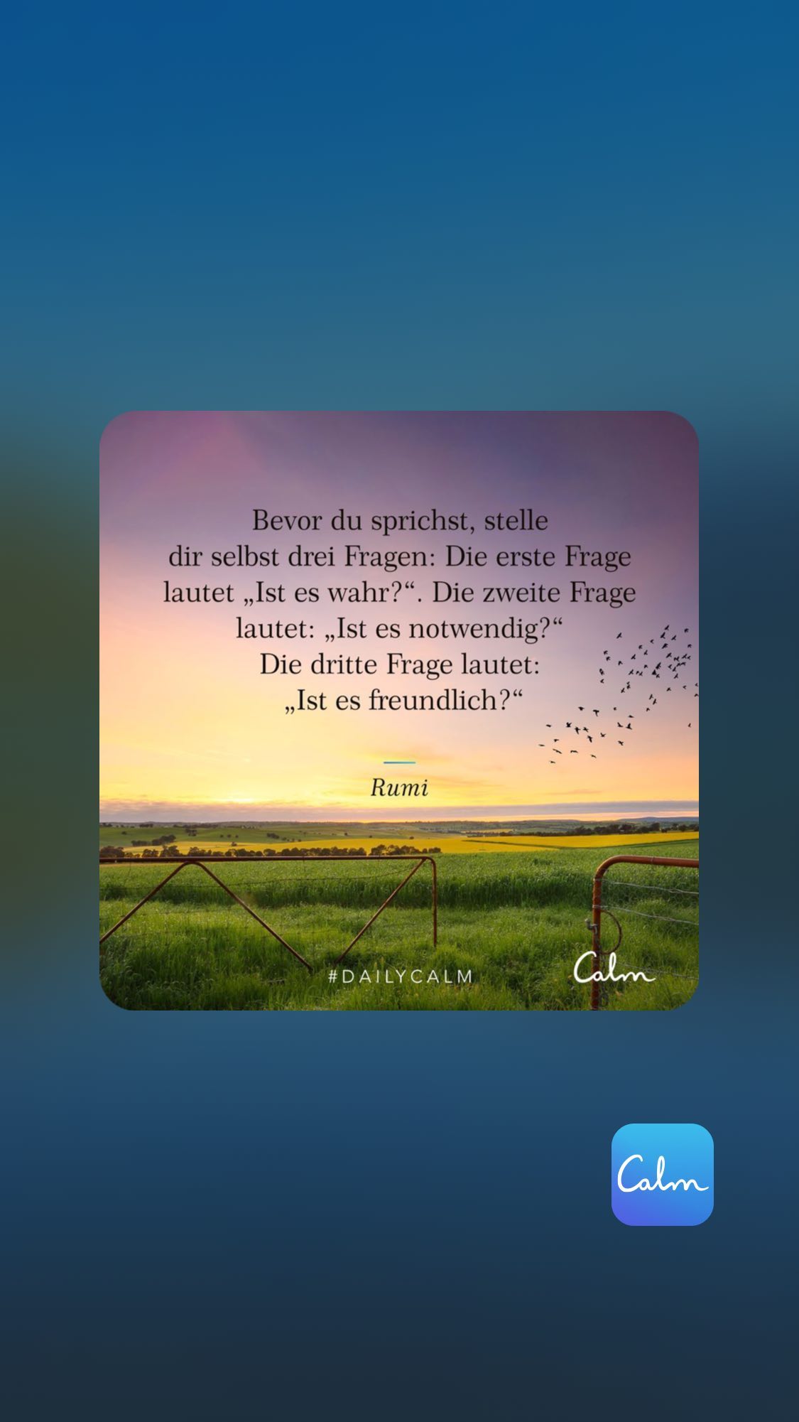 Dir selbst drei Fragen: Die erst eF lautet „Ist es wahr