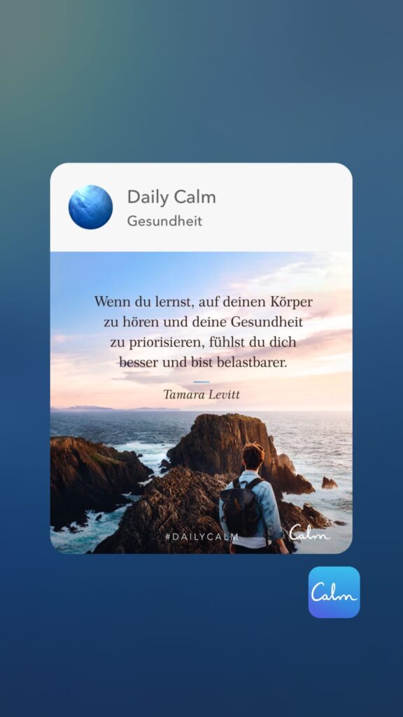 Dr. Norbert Dennerlein: Daily Calm Gesundheit Wenn du lernst, auf deinen Körper zu hören und deine Gesundheit