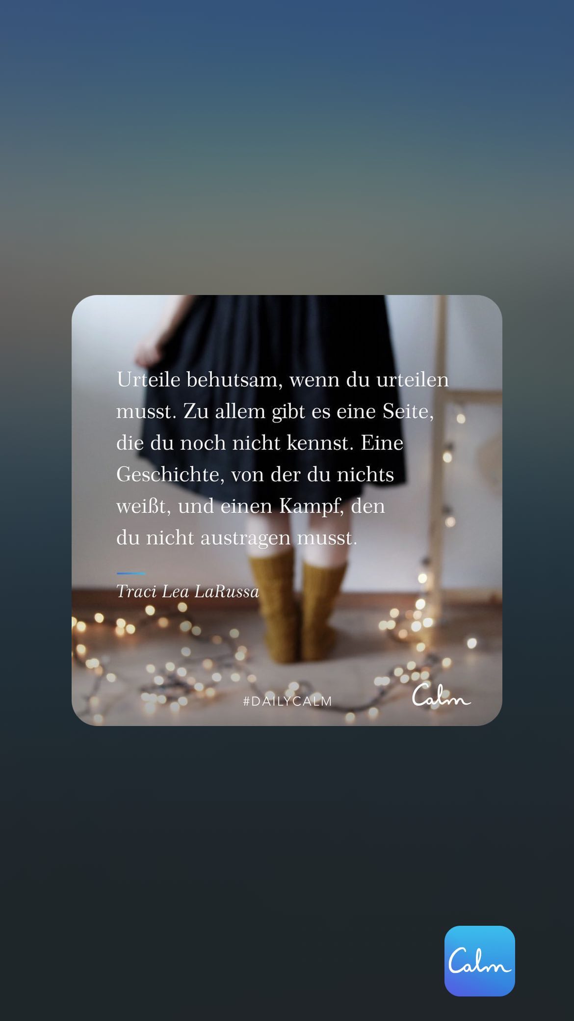 Eile behutsam, wenn du ur sst