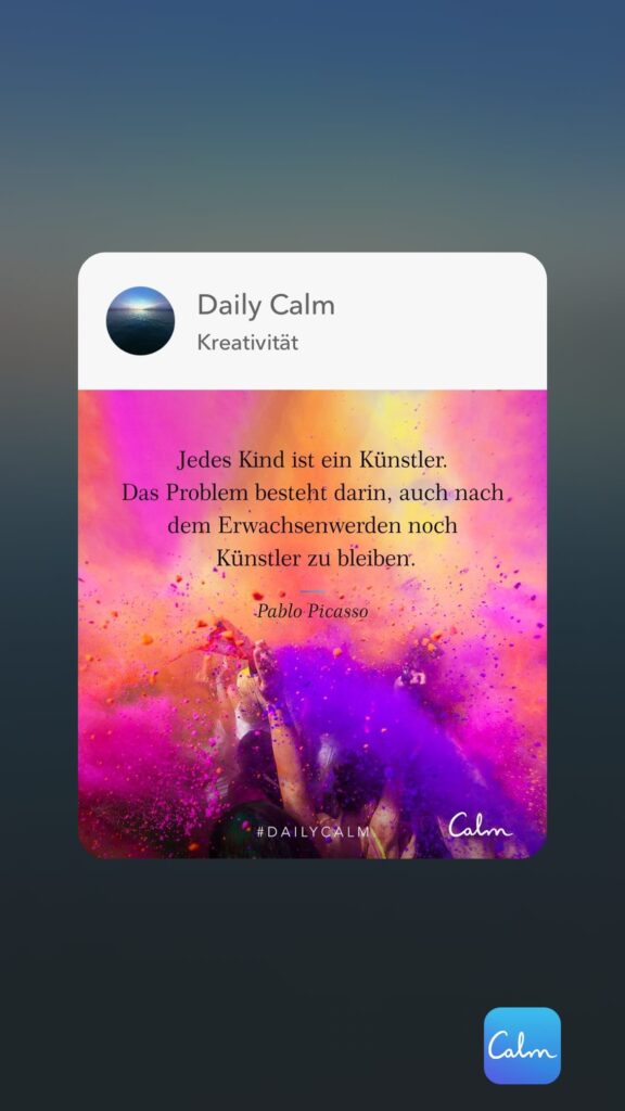 Dr. Norbert Dennerlein: Daily Calm Kreativität Jedes Kind ist ein Künstler