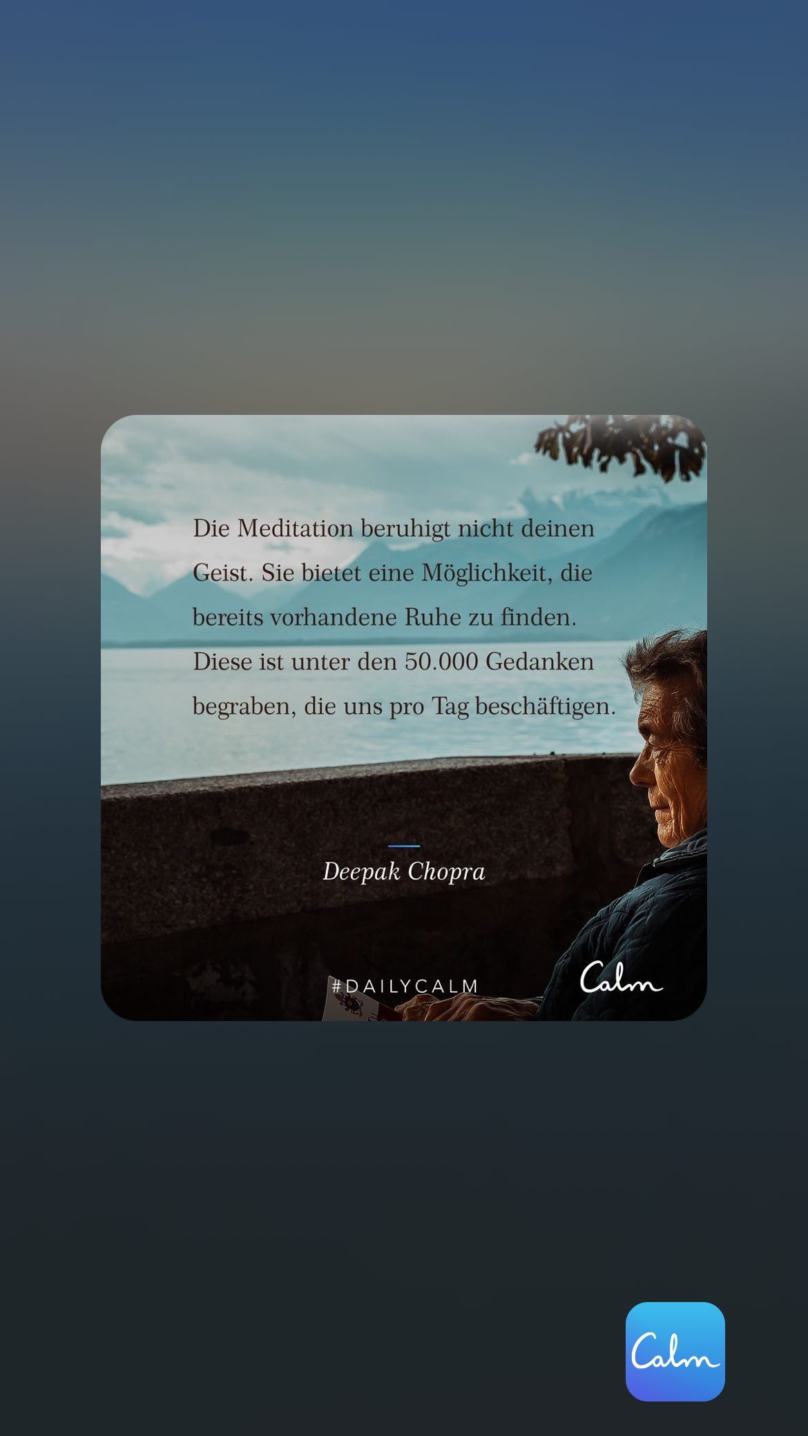 Die Meditation beruhigt nicht deinen Geist