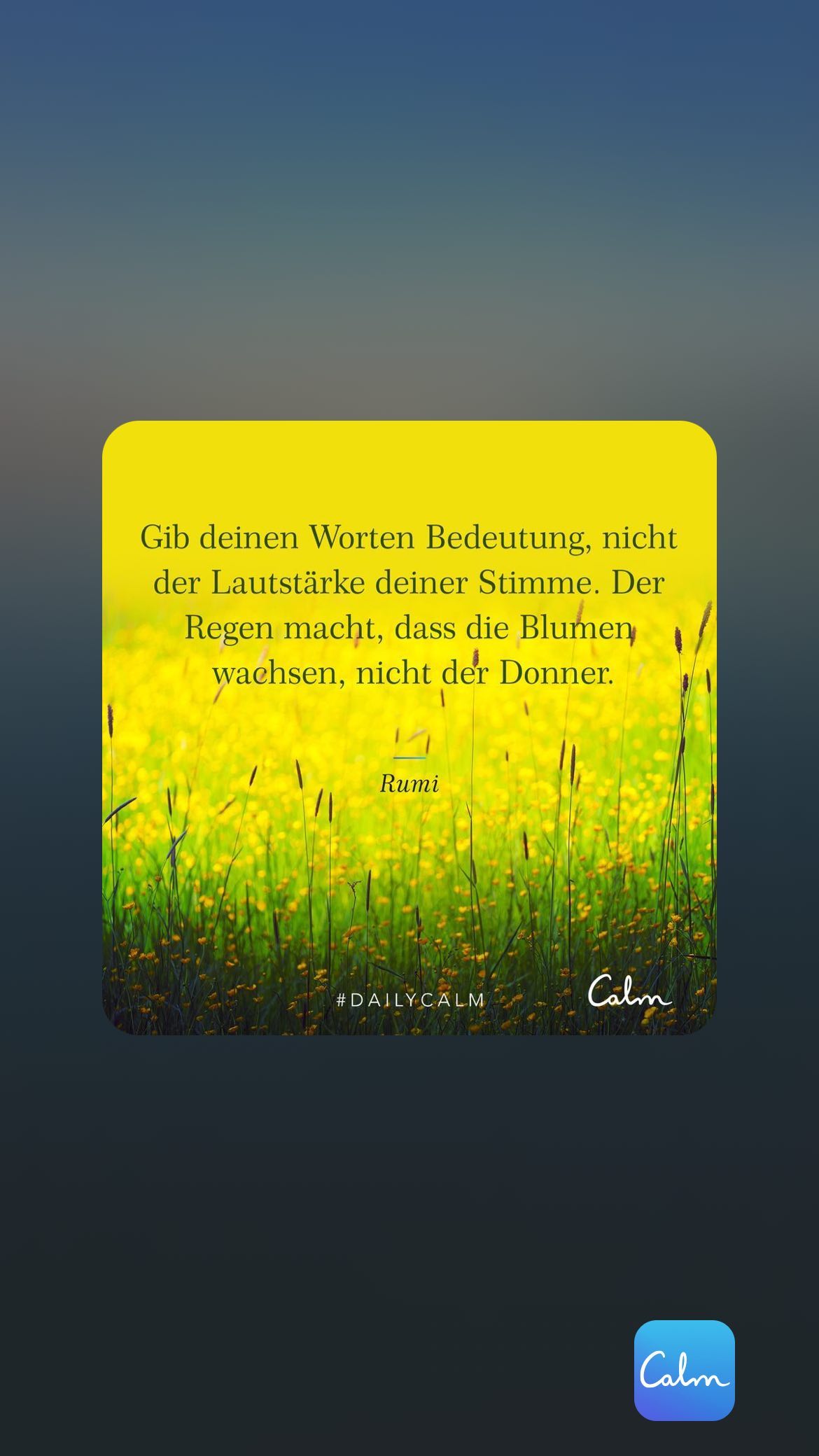 Gib deinen Worten Bedeutung, nicht der Lautstärke deiner Stimme