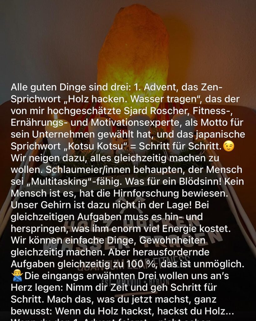 Dr. Norbert Dennerlein: Alle guten Dinge sind drei: 1