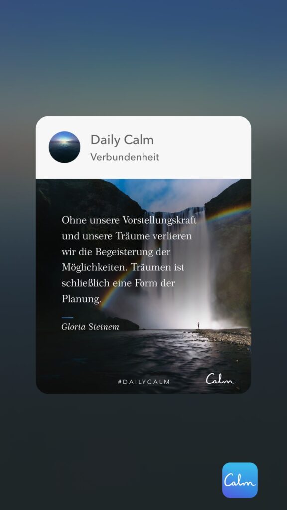 Dr. Norbert Dennerlein: A Daily Calm Verbundenheit my | Ohne unsere Vorstellungskraft und unsere Träume verlieren wir