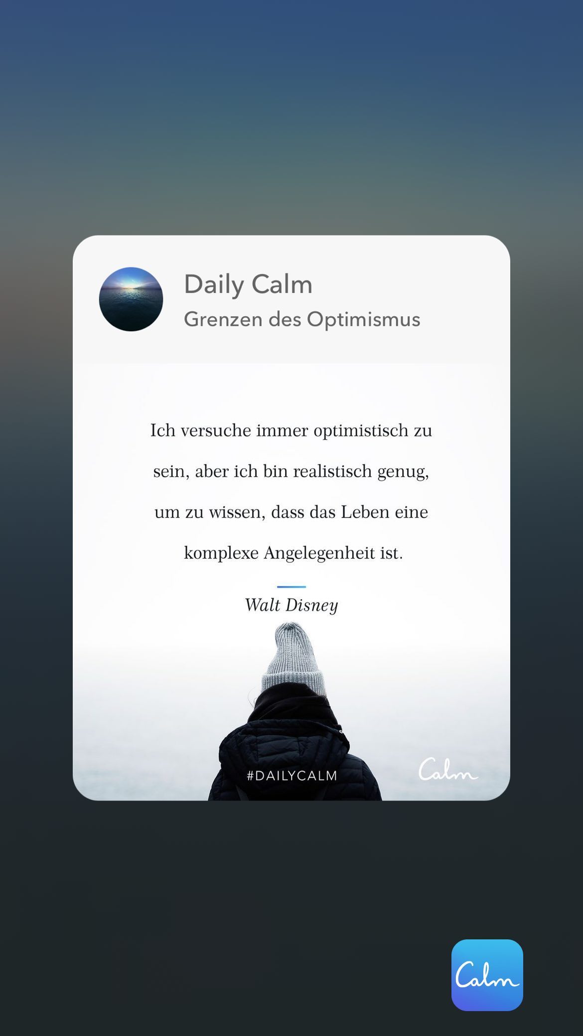Dezember 2022 - (22): Daily Calm Grenzen des Optimismus Ich versuche immer optimistisch zu sein, aber ich bin 1 Daily Calm Grenzen des Optimismus Ich versuche immer optimistisch zu sein, aber ich bin