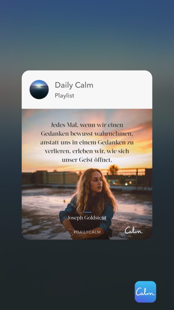 Dr. Norbert Dennerlein: En Daily Calm Playlist Jedes Mal, wenn wir einen Gedanken bewusst wahrnehmen, anstatt uns