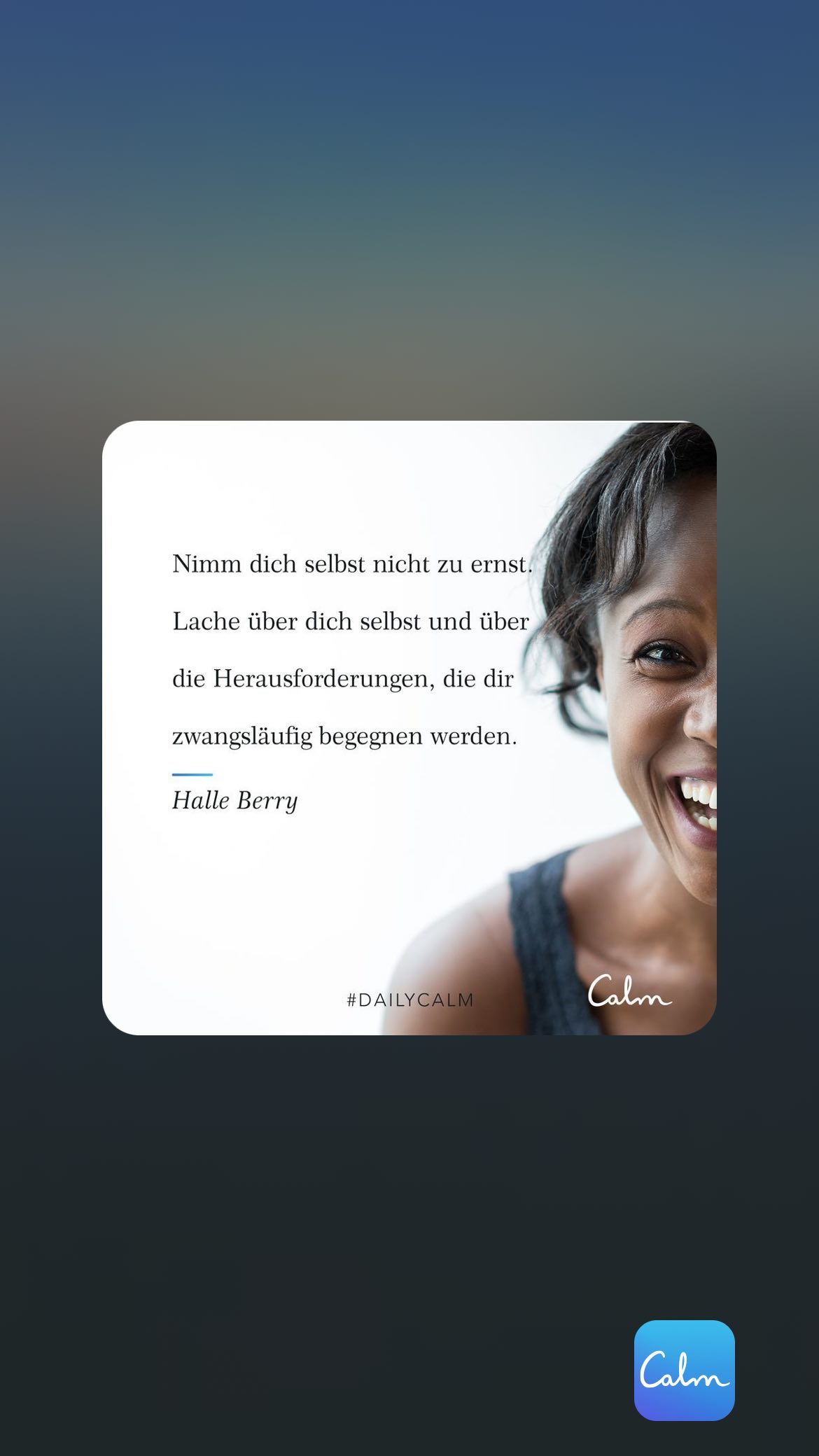 Nimm dich selbst nicht zu ernst