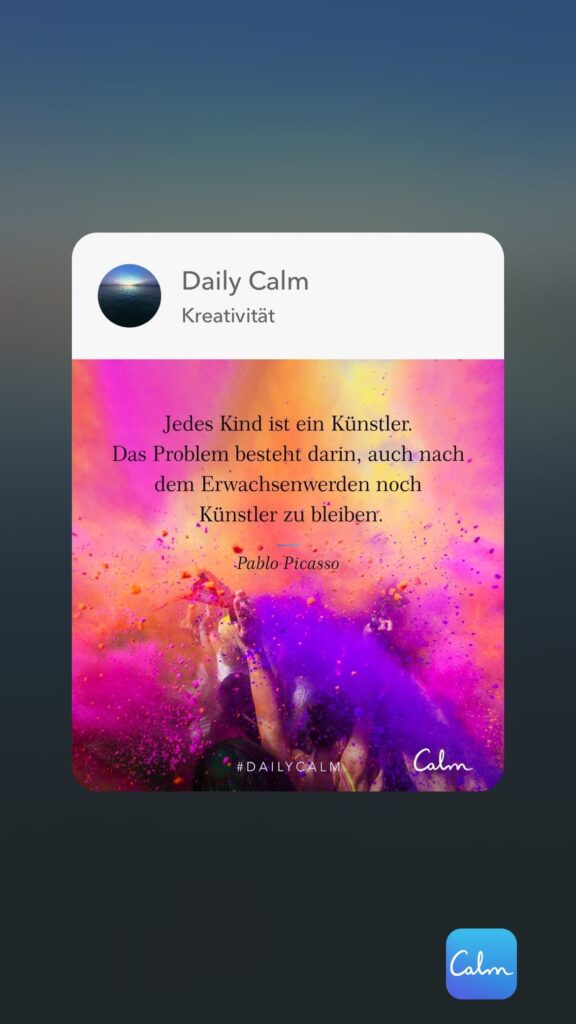 Dr. Norbert Dennerlein: Daily Calm Kreativität Jedes Kind ist ein Künstler