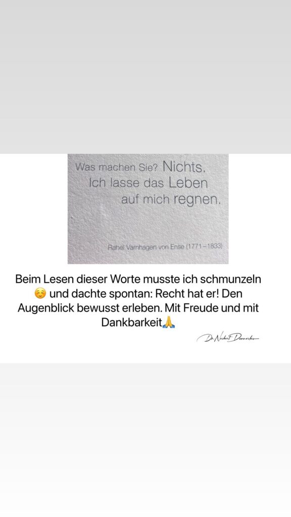 Dr. Norbert Dennerlein: Beim Lesen dieser Worte musste ich schmunzeln