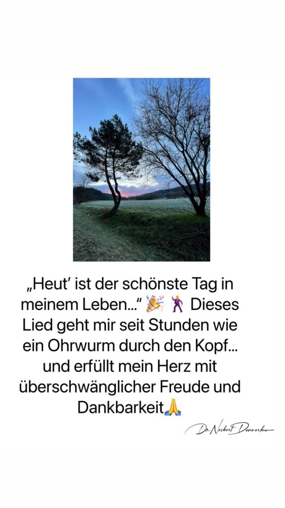 Dr. Norbert Dennerlein: „Heut ist der schönste Tag in meinem Leben