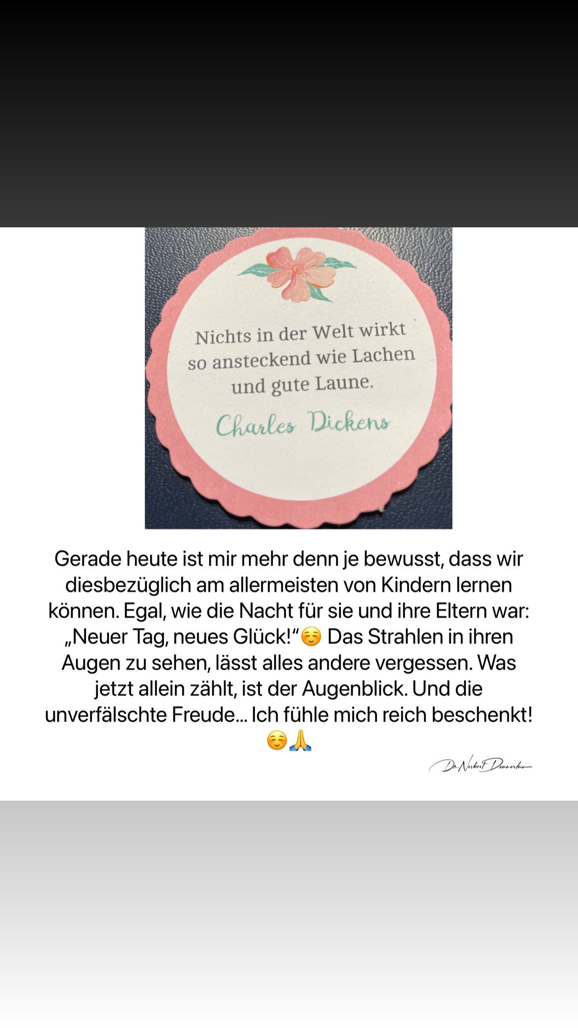 Nichts in der Welt wirkt so ansteckend wie Lachen und gute Laune