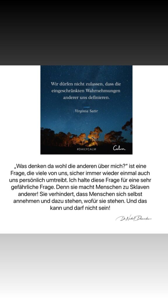 Dr. Norbert Dennerlein: Wir dürfen nicht zulassen, dass die eingeschränkten Wahrnehmungen anderer uns definieren