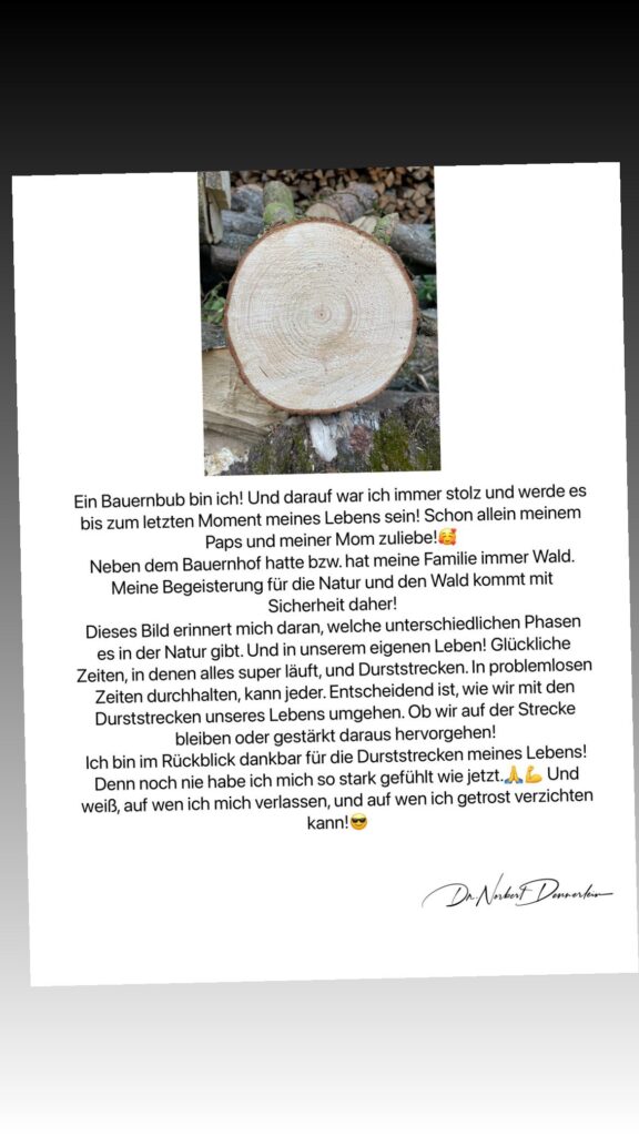 Dr. Norbert Dennerlein: Ein Bauernbub bin ich