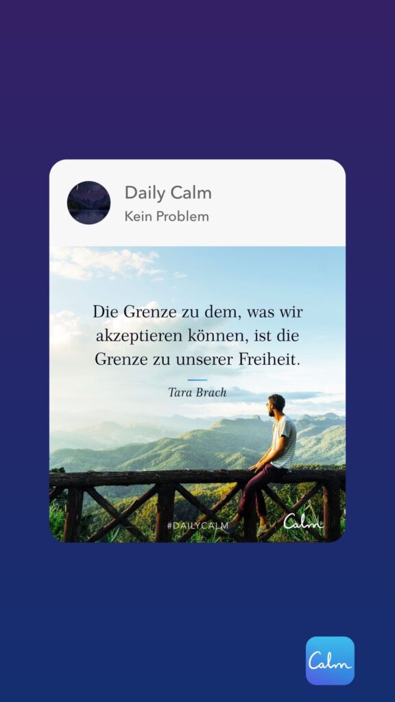 Dr. Norbert Dennerlein: Daily Calm Kein Problem Die Grenze zu dem, was wir akzeptieren können, ist die