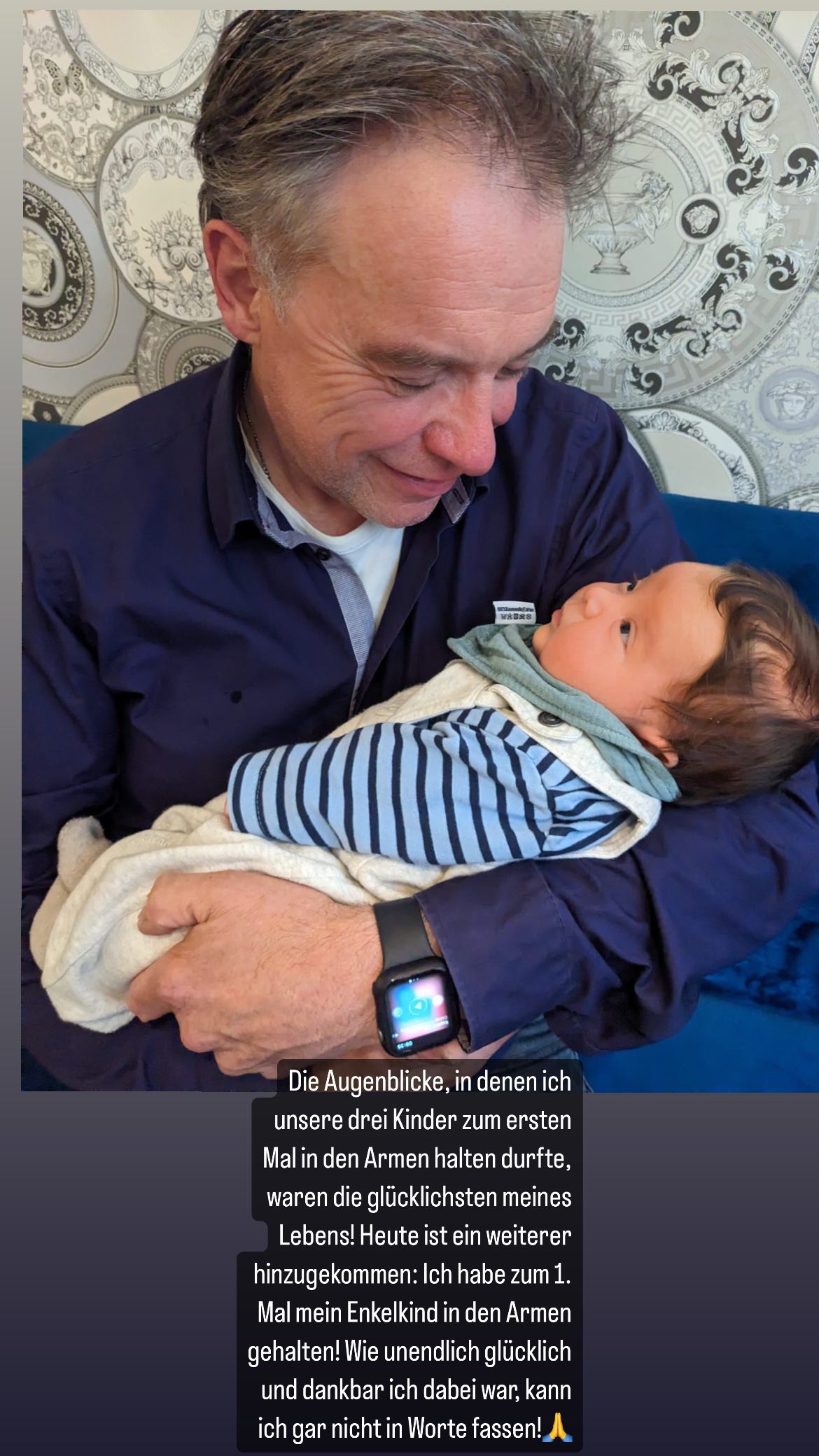 Die Augenblicke, in denen ich unsere drei Kinder zum ersten Mal in den Armen