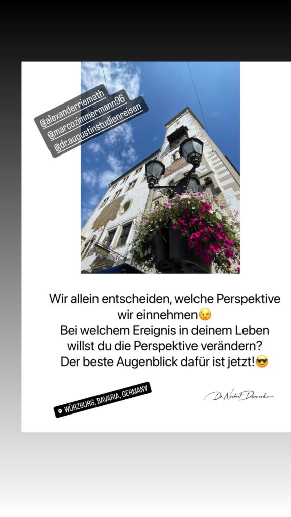 Dr. Norbert Dennerlein: Wir allein entscheiden, welche Perspektive wir einnehmen