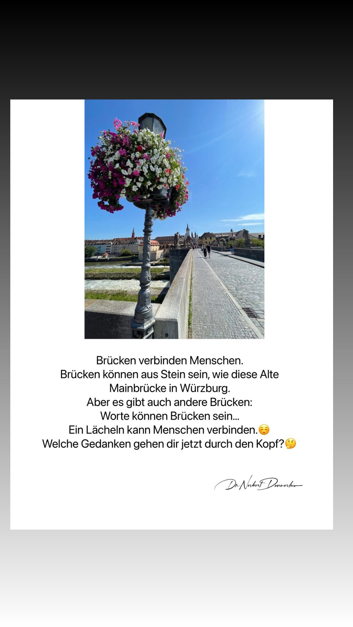 Brücken verbinden Menschen
