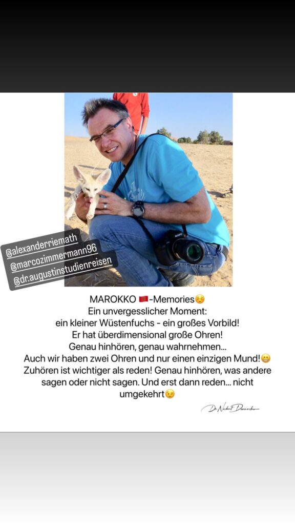 Dr. Norbert Dennerlein: MAROKKO - MemoriesEin unvergesslicher Moment: ein kleiner Wüstenfuchs - ein großes Vorbild