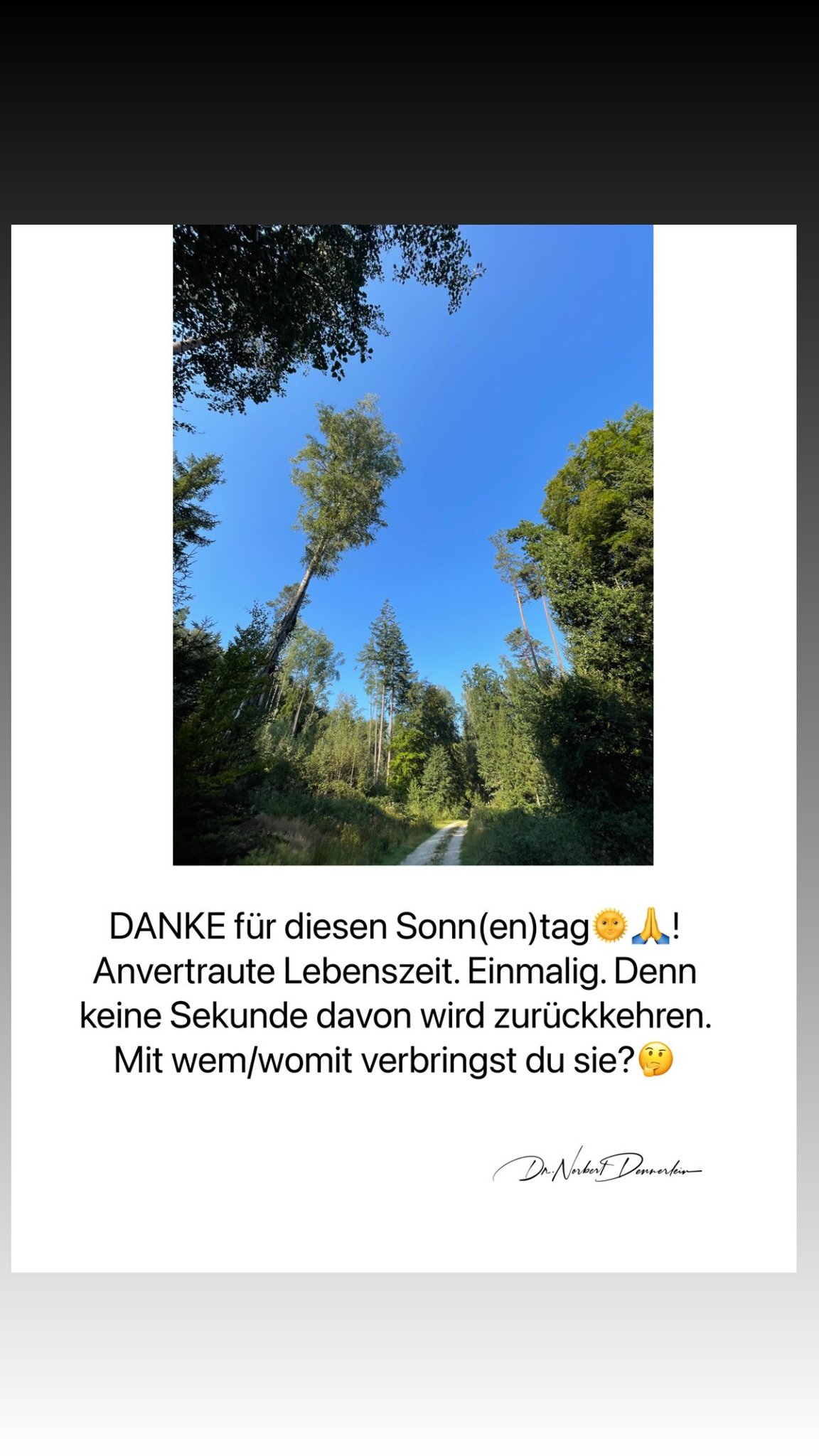 DANKE für diesen Sonn(en)tag