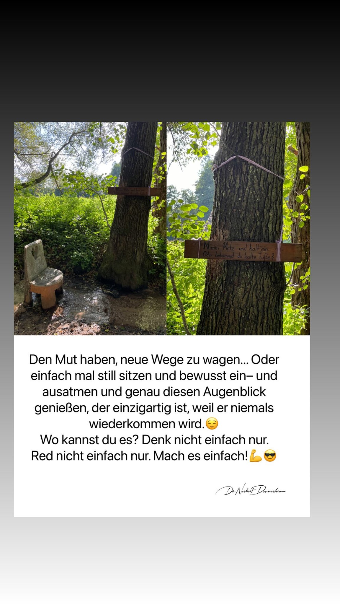 Den Mut haben, neue Wege zu wagen
