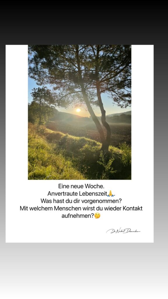 Dr. Norbert Dennerlein: Eine neue Woche