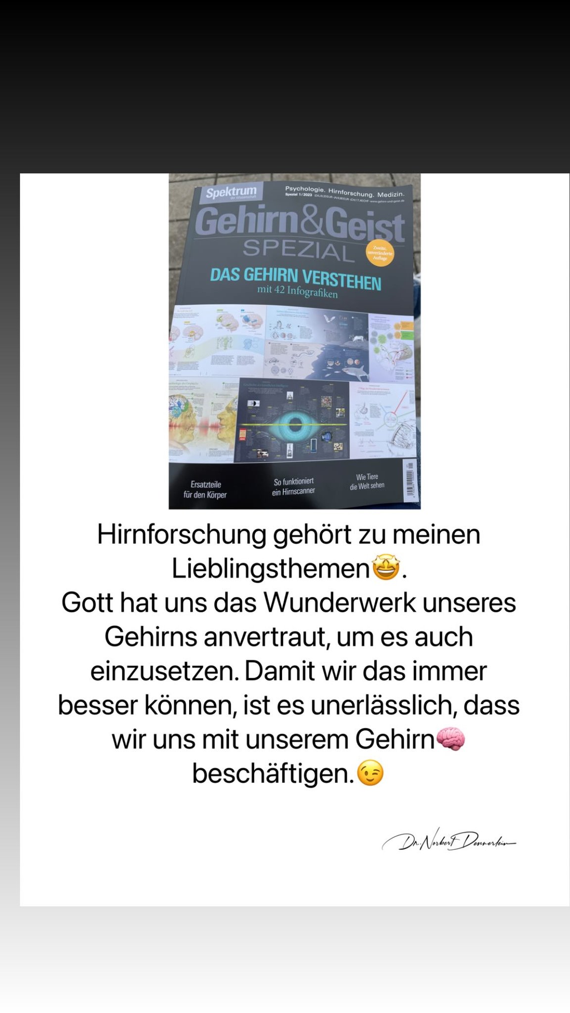 Hirnforschung gehört zu meinen Lieblingsthemen&