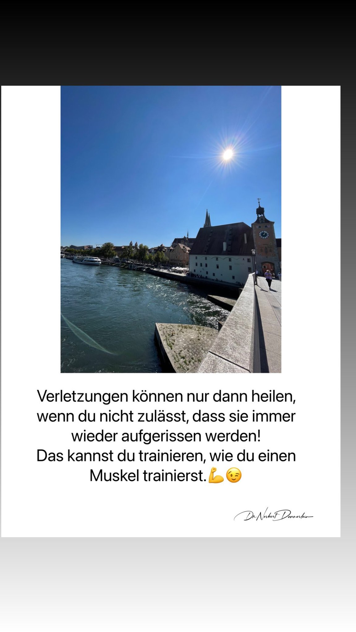 Verletzungen können nur dann heilen, wenn du nicht zulässt, dass sie immer wieder aufgerissen