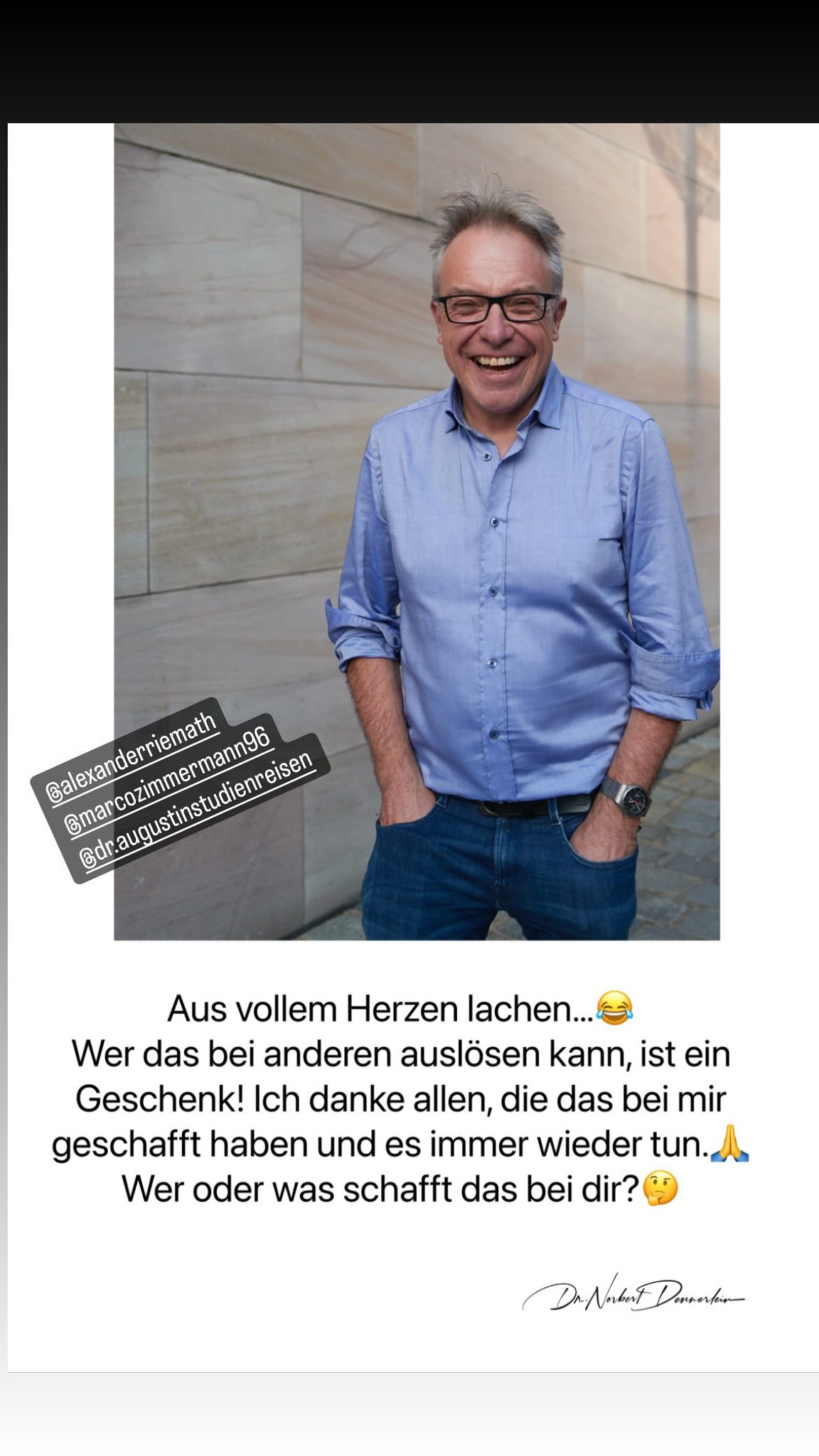 Aus vollem Herzen lachen
