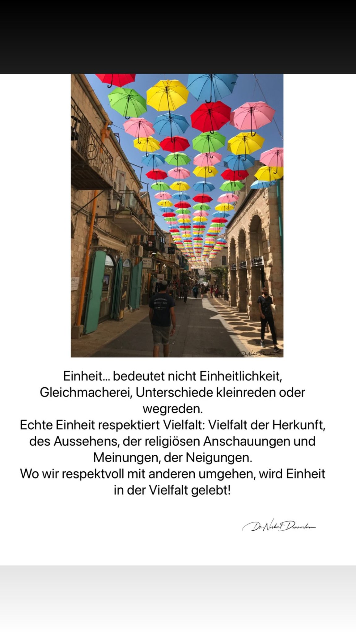 Bedeutet nicht Einheitlichkeit, Gleichmacherei, Unterschiede kleinreden oder wegreden