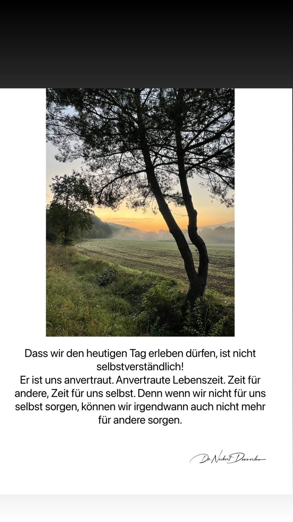 Dass wir den heutigen Tag erleben dürfen, ist nicht selbstverständlich