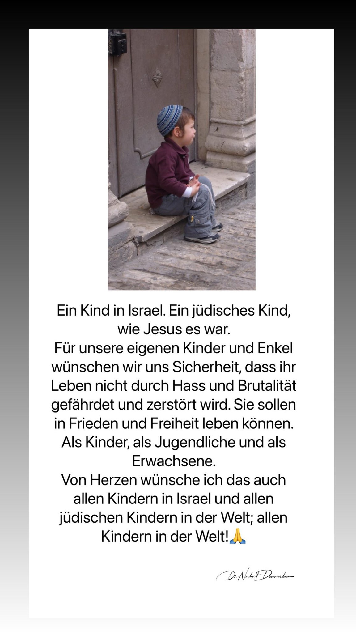 Ein Kind in Israel