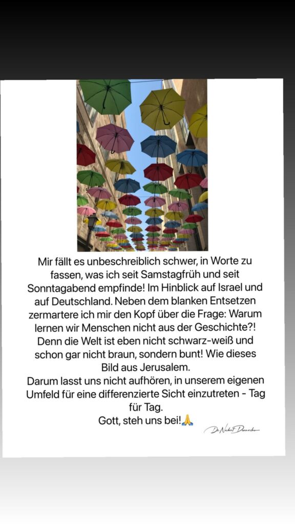 Dr. Norbert Dennerlein: Mir fällt es unbeschreiblich schwer, in Worte zu fassen, was ich seit Samstagfrüh und