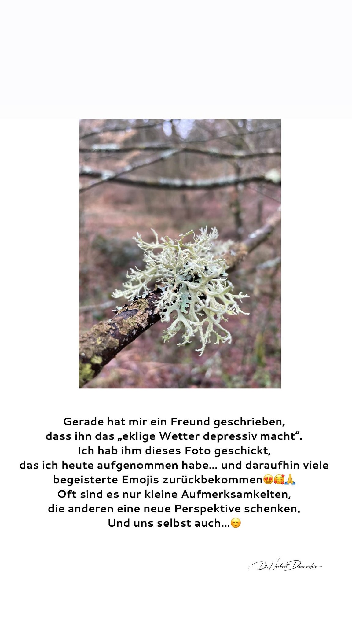 Gerade hat mir ein Freund geschrieben, dass ihn das „eklige Wetter depressiv macht