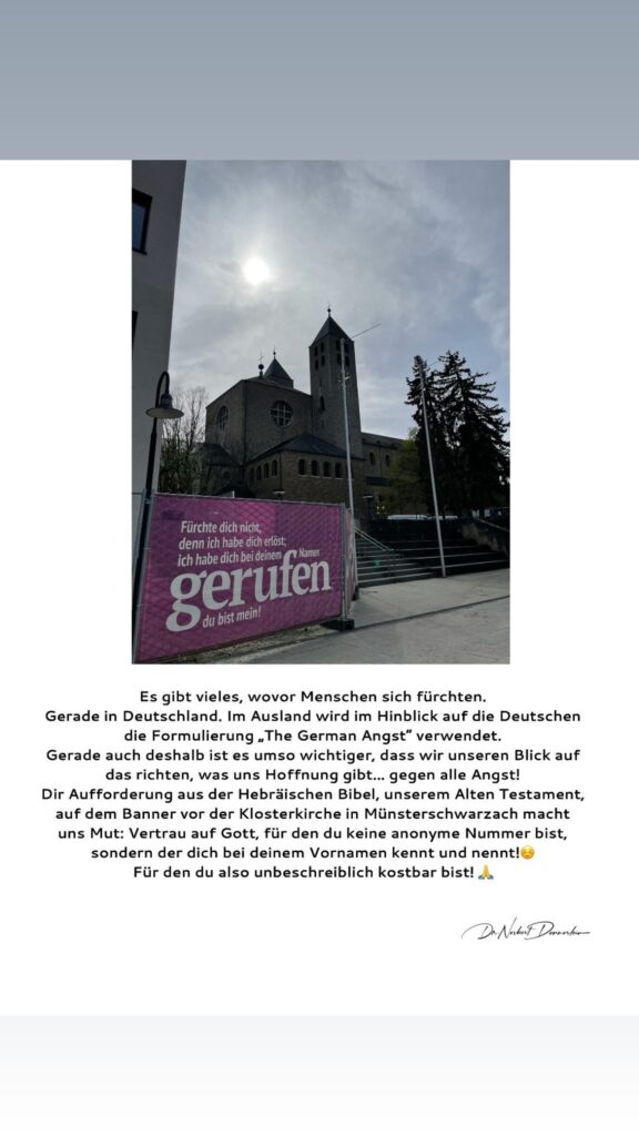 Dr. Norbert Dennerlein: Es gibt vieles, wovor Menschen sich fürchten