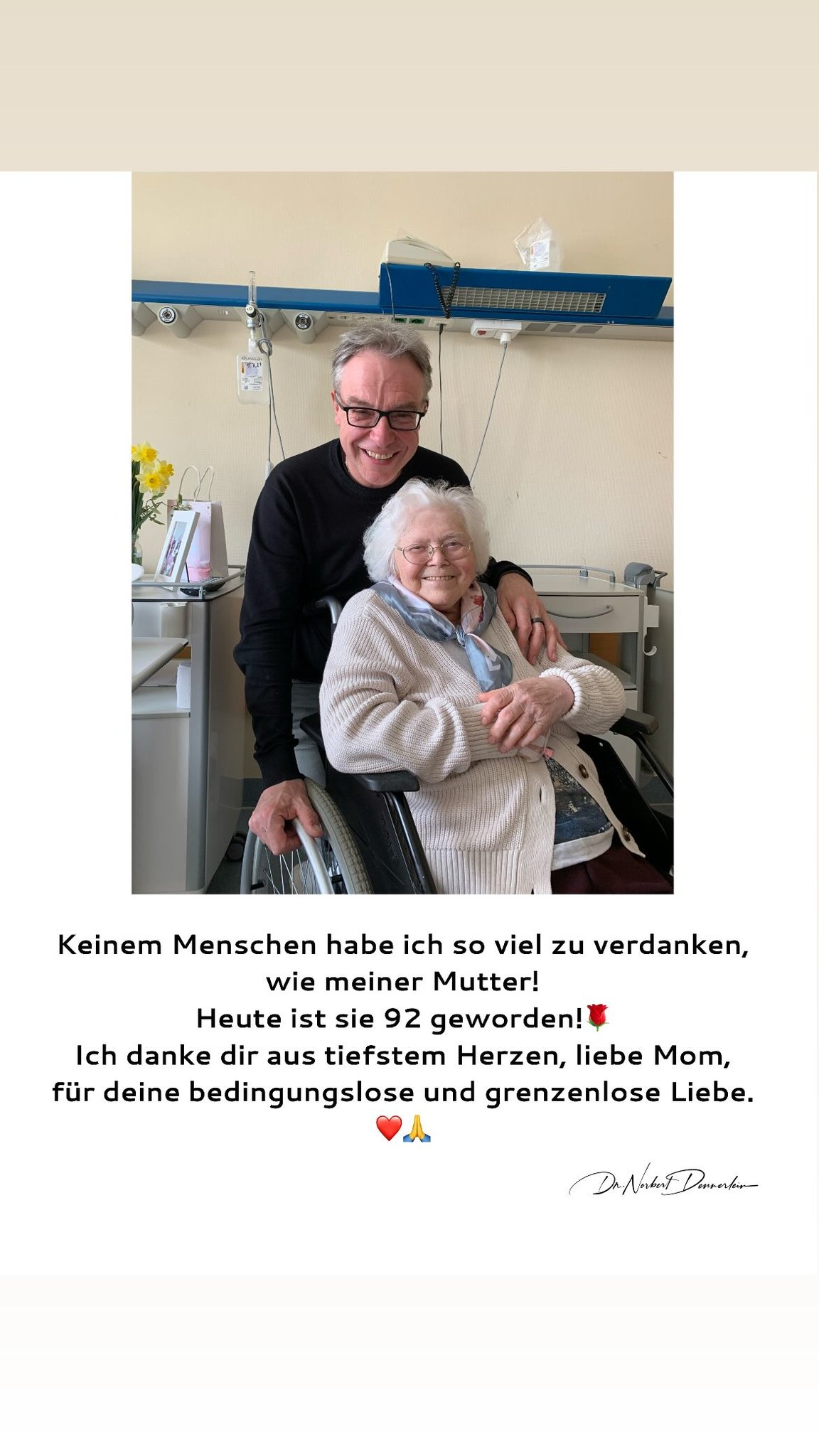 Keinem Menschen habe ich so viel zu verdanken, wie meiner Mutter