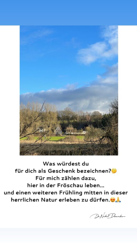 Dr. Norbert Dennerlein: Was würdest du für dich als Geschenk bezeichnen