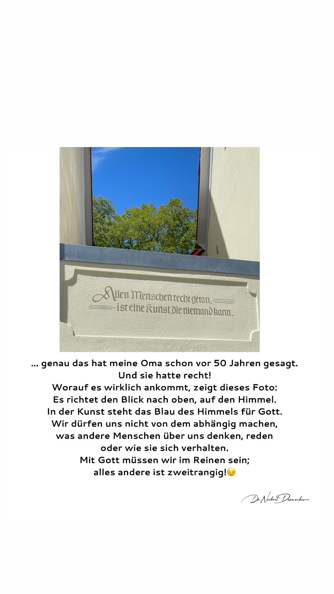 April 2024 - (10): Genau das hat meine Oma schon vor 50 Jahren gesagt 1 Genau das hat meine Oma schon vor 50 Jahren gesagt