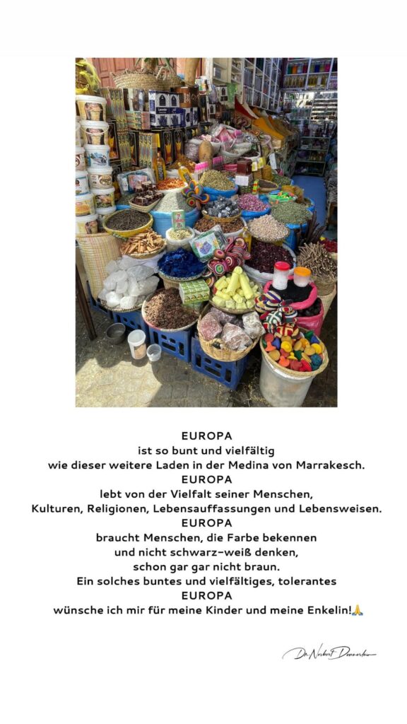Dr. Norbert Dennerlein: EUROPA ist so bunt und vielfältig wie dieser weitere Laden in der Medina von