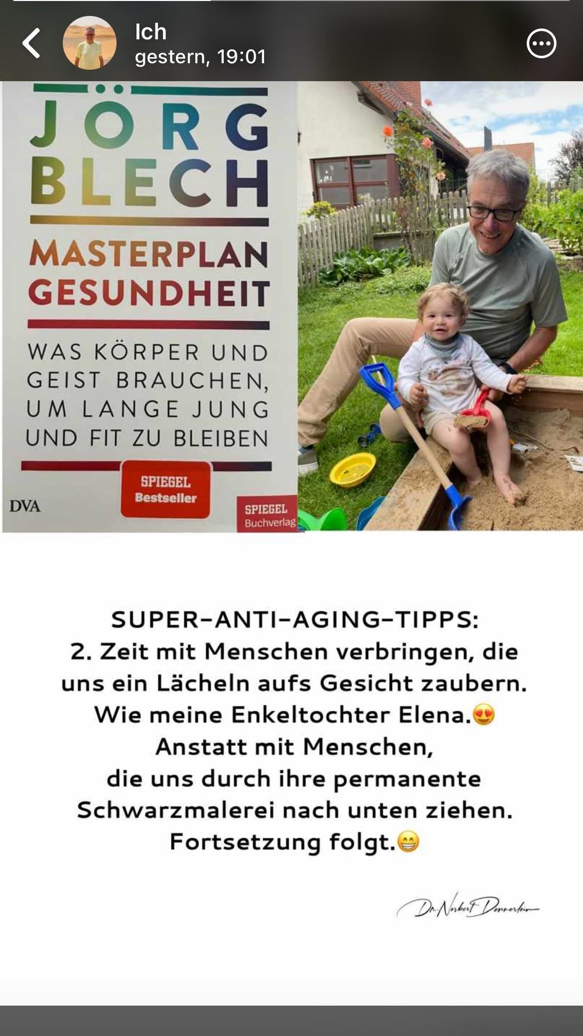 Ich gestern, 19:01 JORG BLECH MASTERPLAN GESUNDHEIT WAS KORPER UND GEIST BRAUCHEN, UM LANGE