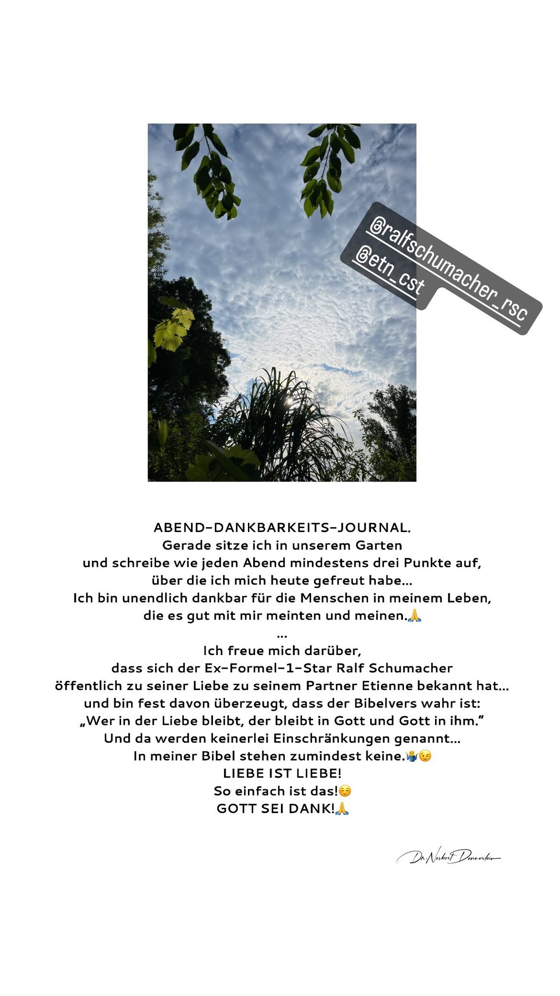 ABEND - DANKBARKEITS - JOURNAL