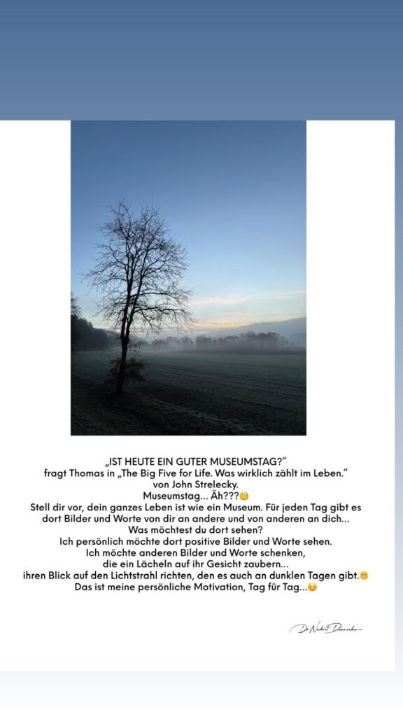 Dr. Norbert Dennerlein: „IST HEUTE EIN GUTER MUSEUMSTAG