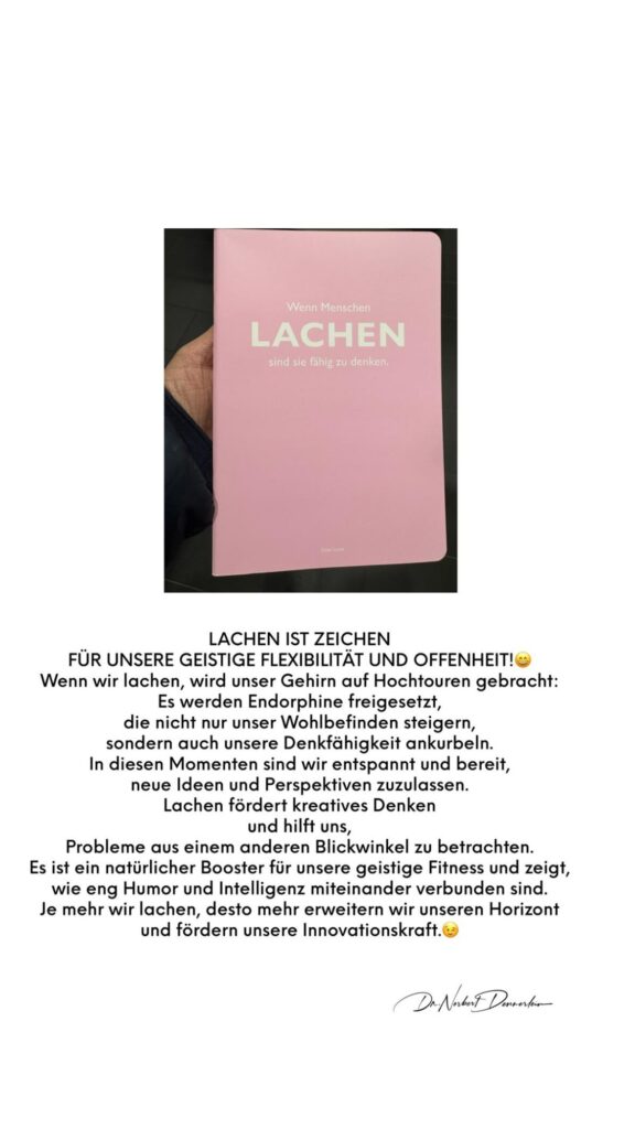 Dr. Norbert Dennerlein: LACHEN IST ZEICHEN FUR UNSERE GEISTIGE FLEXIBILITÄT UND OFFENHEIT
