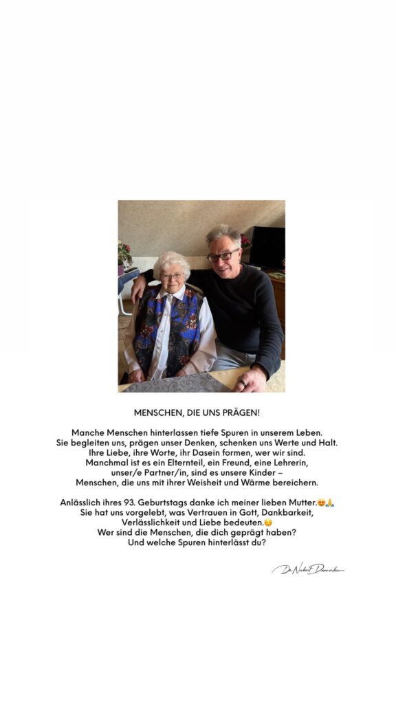 Dr. Norbert Dennerlein: MENSCHEN, DIE UNS PRÄGEN