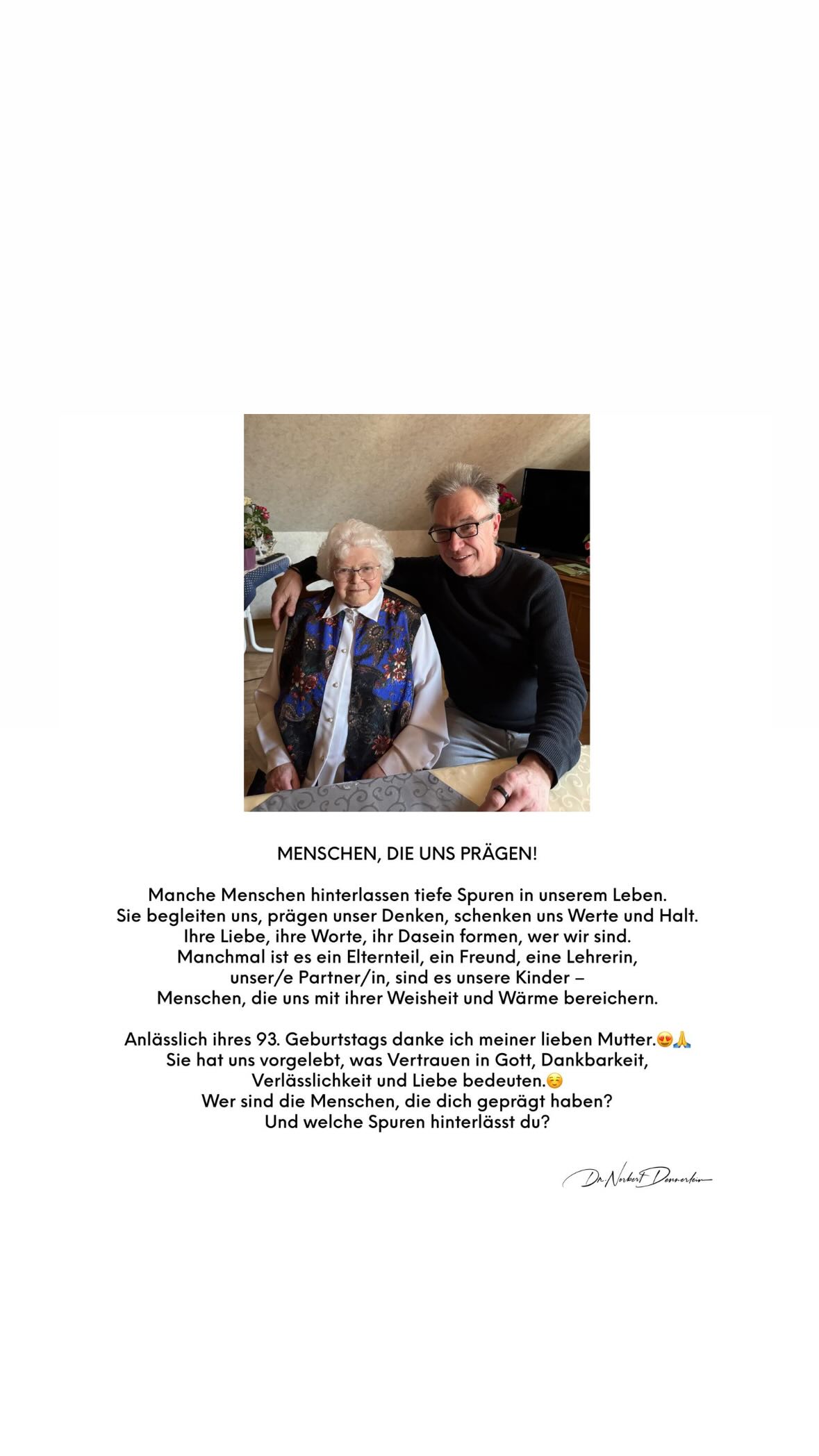 MENSCHEN, DIE UNS PRÄGEN