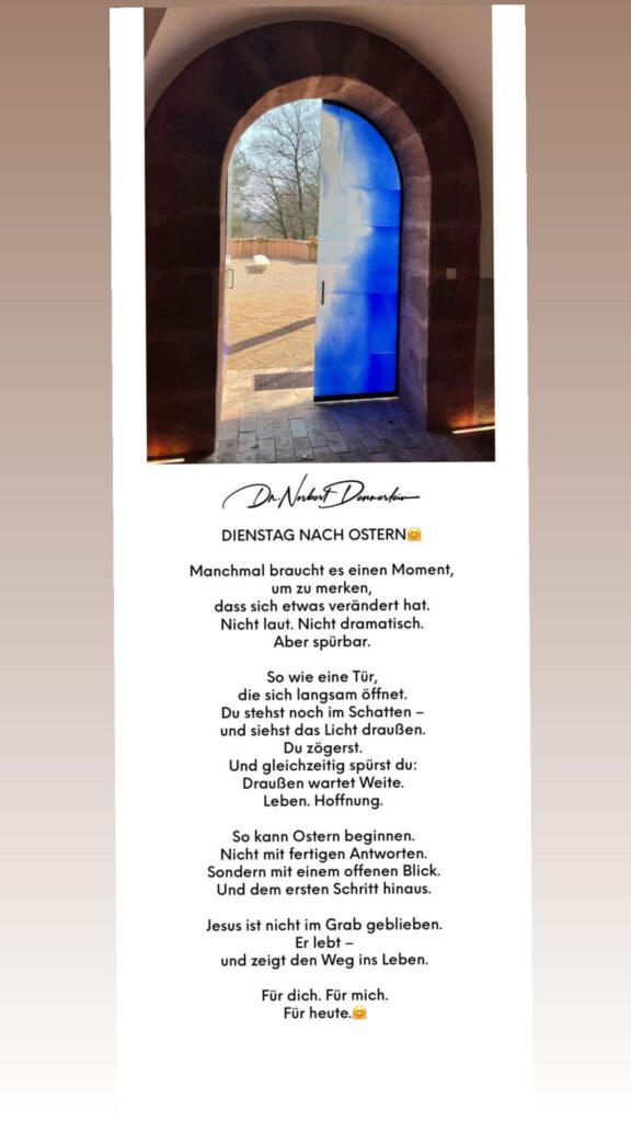 Dr. Norbert Dennerlein: DIENSTAG