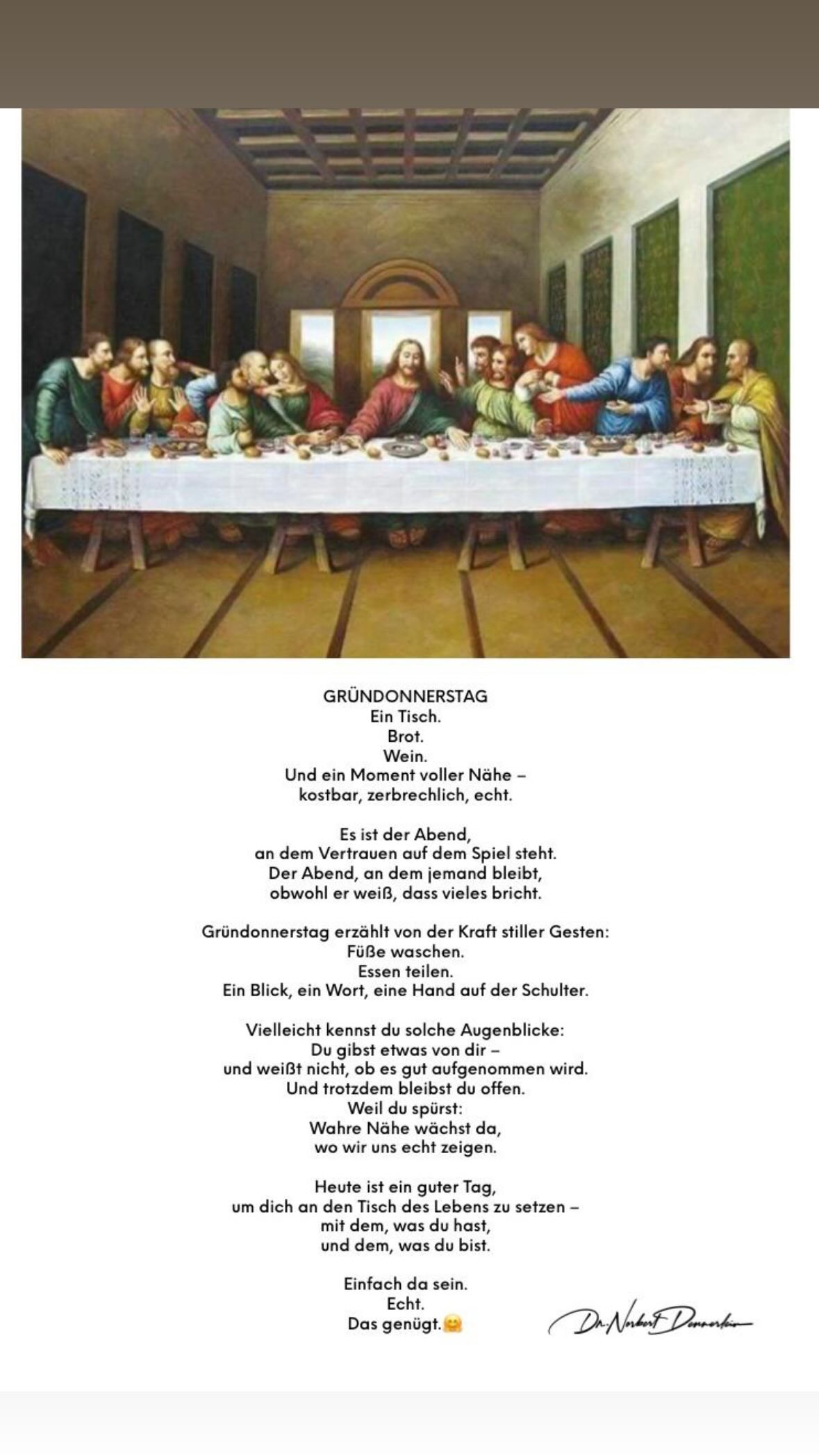 April 2025 - (28): GRÜNDONNERSTAG 1 GRÜNDONNERSTAG