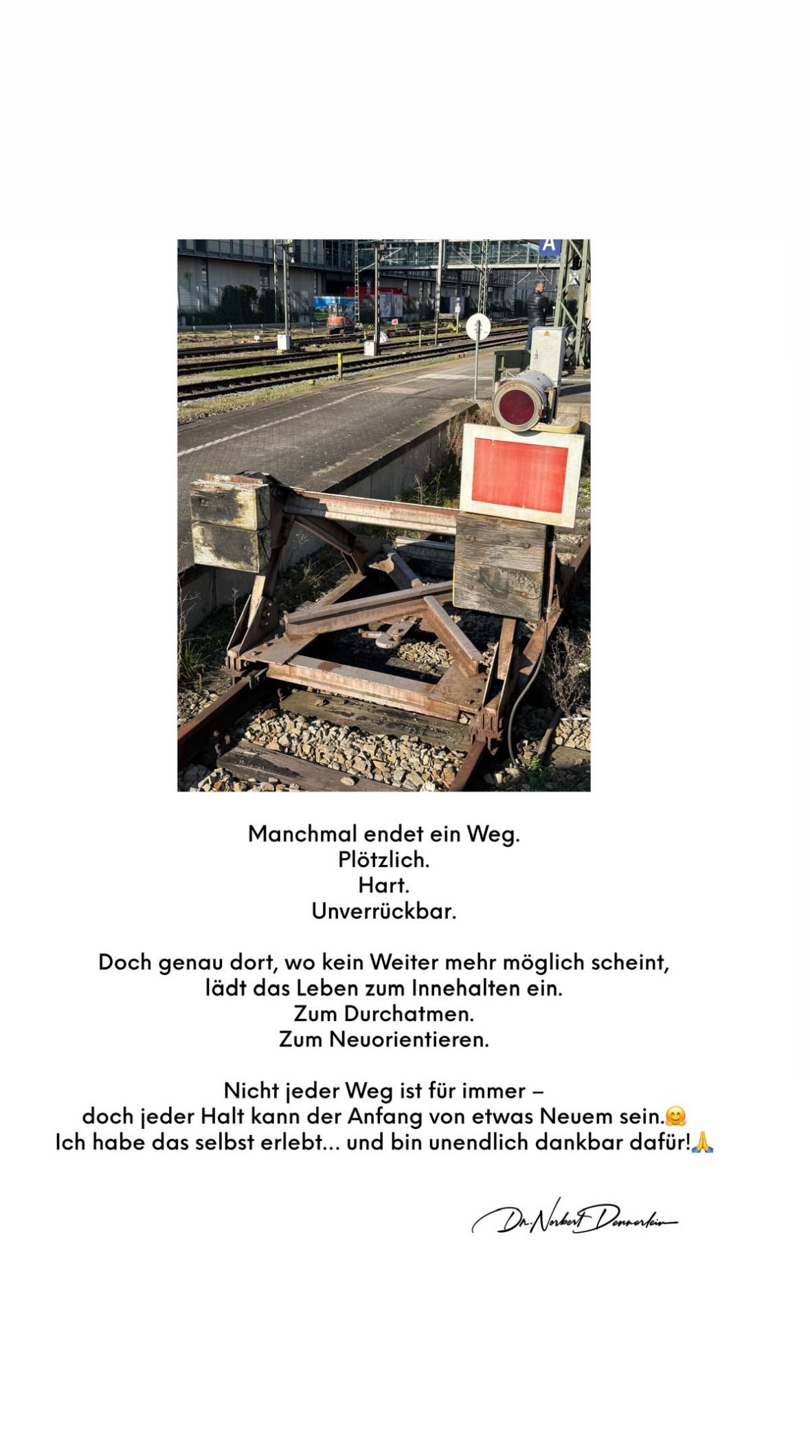 Manchmal endet ein Weg
