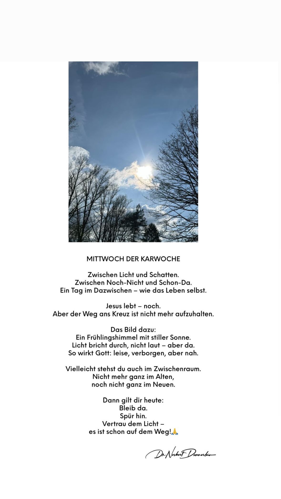 April 2025 - (13): MITTWOCH 1 MITTWOCH